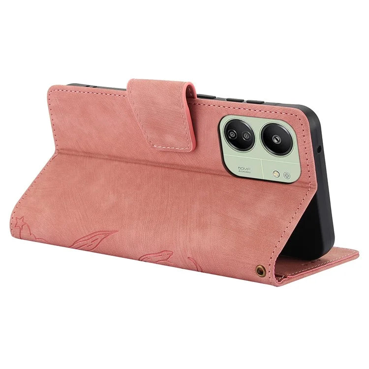 SY-001 For Xiaomi Redmi 13C 4G / 5G / 13R 5G / Poco M6 5G / Poco C65 4G / M6 5G Case Leather Wallet Folio Phone Cover