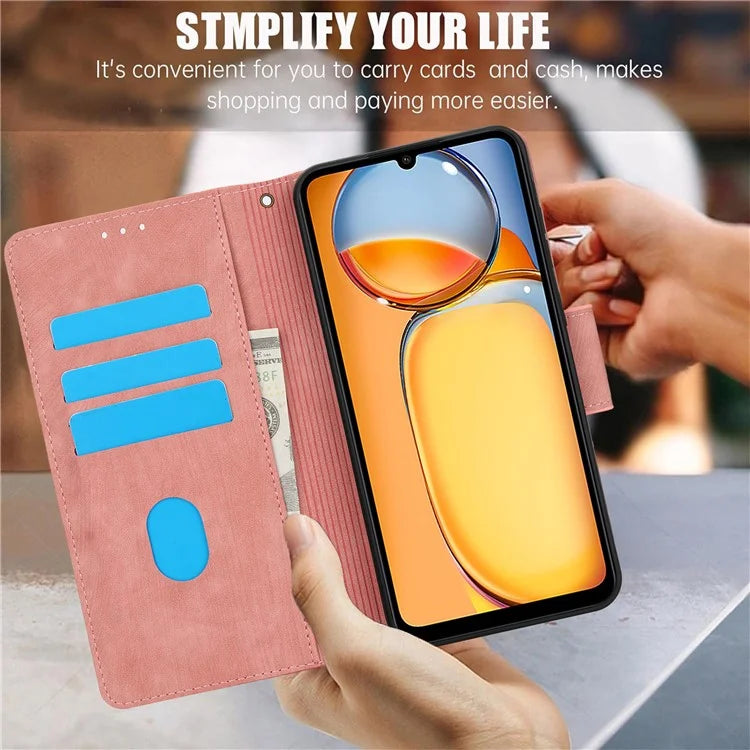 SY-001 For Xiaomi Redmi 13C 4G / 5G / 13R 5G / Poco M6 5G / Poco C65 4G / M6 5G Case Leather Wallet Folio Phone Cover