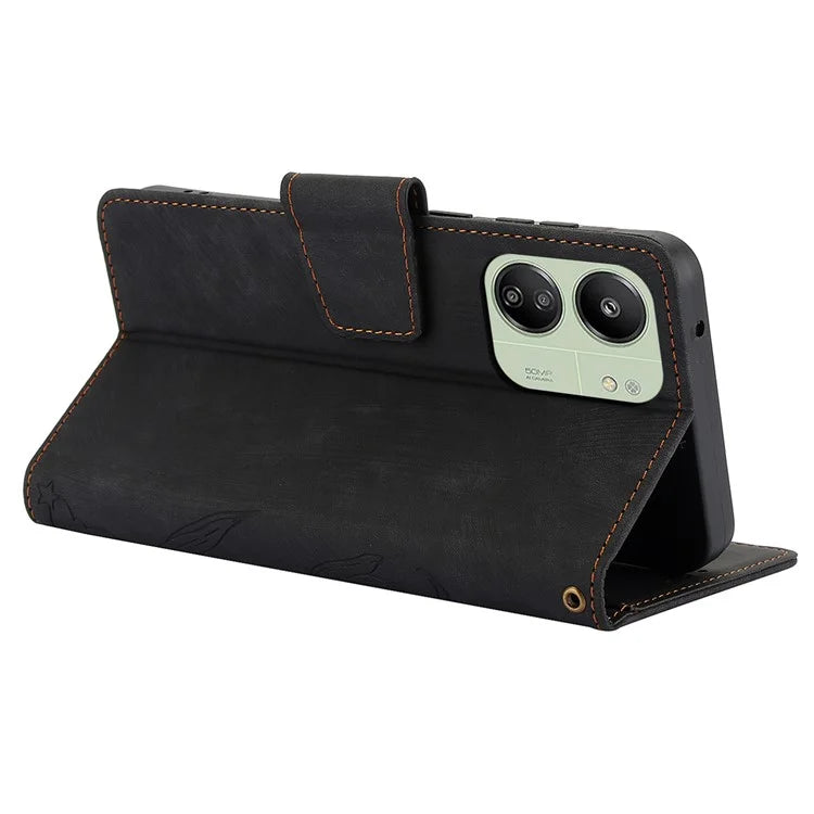 SY-001 For Xiaomi Redmi 13C 4G / 5G / 13R 5G / Poco M6 5G / Poco C65 4G / M6 5G Case Leather Wallet Folio Phone Cover