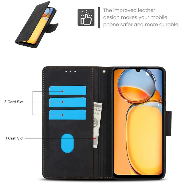 SY-001 For Xiaomi Redmi 13C 4G / 5G / 13R 5G / Poco M6 5G / Poco C65 4G / M6 5G Case Leather Wallet Folio Phone Cover