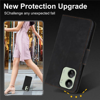 SY-001 For Xiaomi Redmi 13C 4G / 5G / 13R 5G / Poco M6 5G / Poco C65 4G / M6 5G Case Leather Wallet Folio Phone Cover