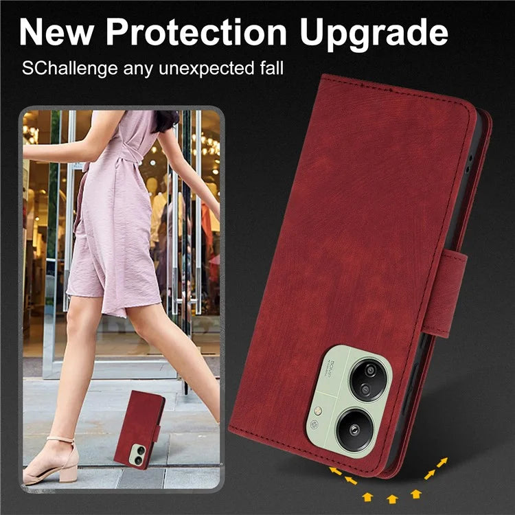 SY-001 For Xiaomi Redmi 13C 4G / 5G / 13R 5G / Poco M6 5G / Poco C65 4G / M6 5G Case Leather Wallet Folio Phone Cover
