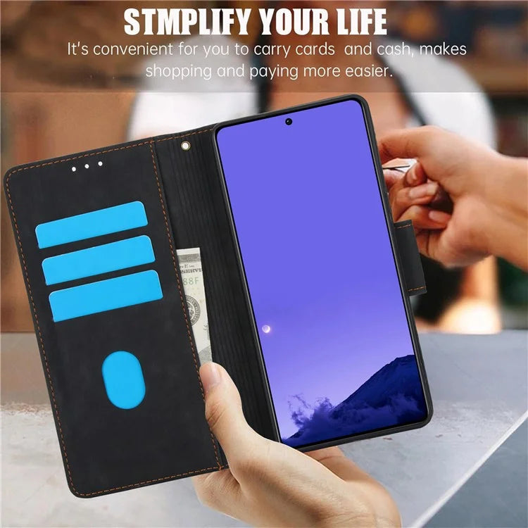 SY-001 For Xiaomi Redmi Note 13 Pro 5G / Poco X6 5G Case Pattern Imprint Leather Phone Cover