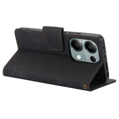 SY-001 For Xiaomi Redmi Note 13 5G Case Pattern Imprint Anti-Fall Leather Phone Cover