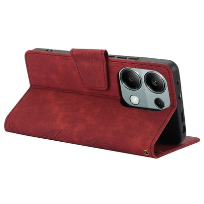 SY-001 For Xiaomi Redmi Note 13 5G Case Pattern Imprint Anti-Fall Leather Phone Cover