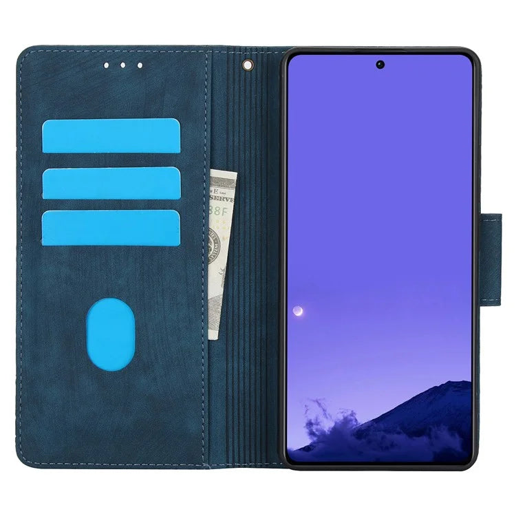 SY-001 For Xiaomi Redmi Note 13 5G Case Pattern Imprint Anti-Fall Leather Phone Cover