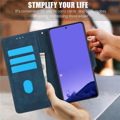 SY-001 For Xiaomi Redmi Note 13 5G Case Pattern Imprint Anti-Fall Leather Phone Cover