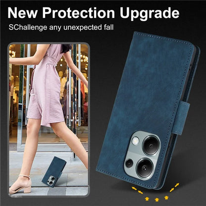SY-001 For Xiaomi Redmi Note 13 5G Case Pattern Imprint Anti-Fall Leather Phone Cover