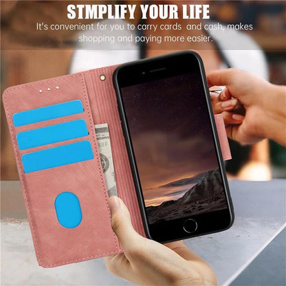 SY-001 For iPhone SE (2024) Case Butterfly Flower Anti-Scratch Leather Phone Cover