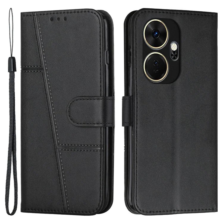 For itel P55+ Phone Case Anti-Scratch PU Leather Stand Wallet Cover