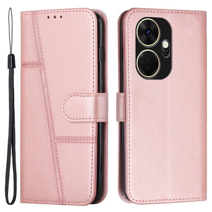 For itel P55+ Phone Case Anti-Scratch PU Leather Stand Wallet Cover