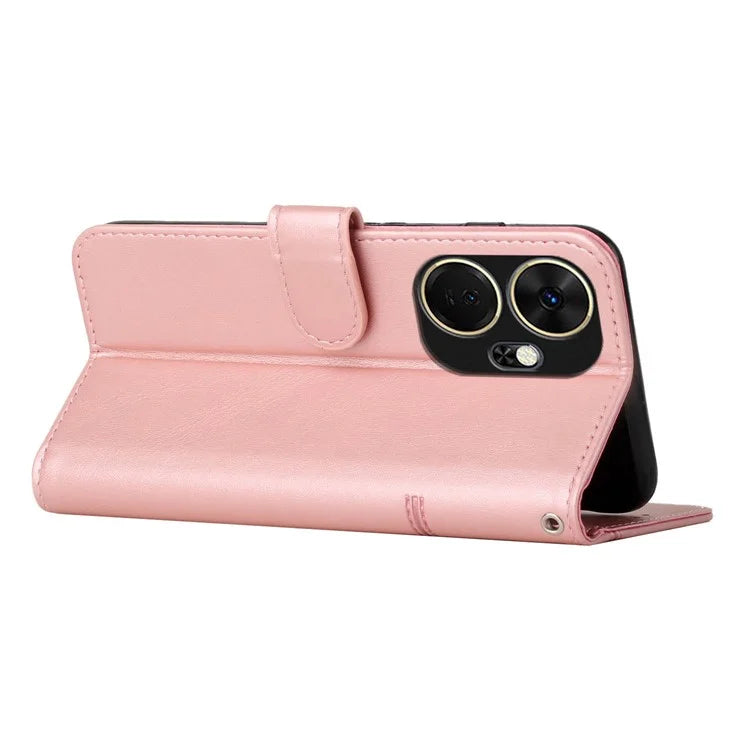 For itel P55+ Phone Case Anti-Scratch PU Leather Stand Wallet Cover