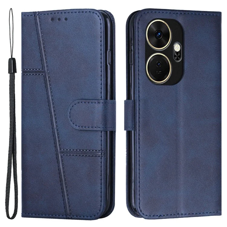 For itel P55+ Phone Case Anti-Scratch PU Leather Stand Wallet Cover