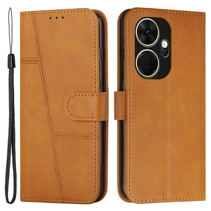 For itel P55+ Phone Case Anti-Scratch PU Leather Stand Wallet Cover