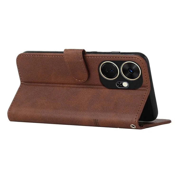 For itel P55+ Phone Case Anti-Scratch PU Leather Stand Wallet Cover