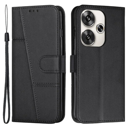 For Xiaomi Redmi Turbo 3 5G / Poco F6 5G Case Calf Texture Magnetic Clasp Leather Phone Cover