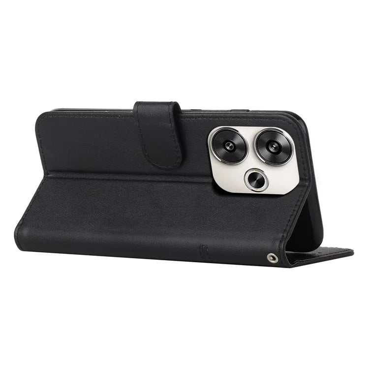 For Xiaomi Redmi Turbo 3 5G / Poco F6 5G Case Calf Texture Magnetic Clasp Leather Phone Cover