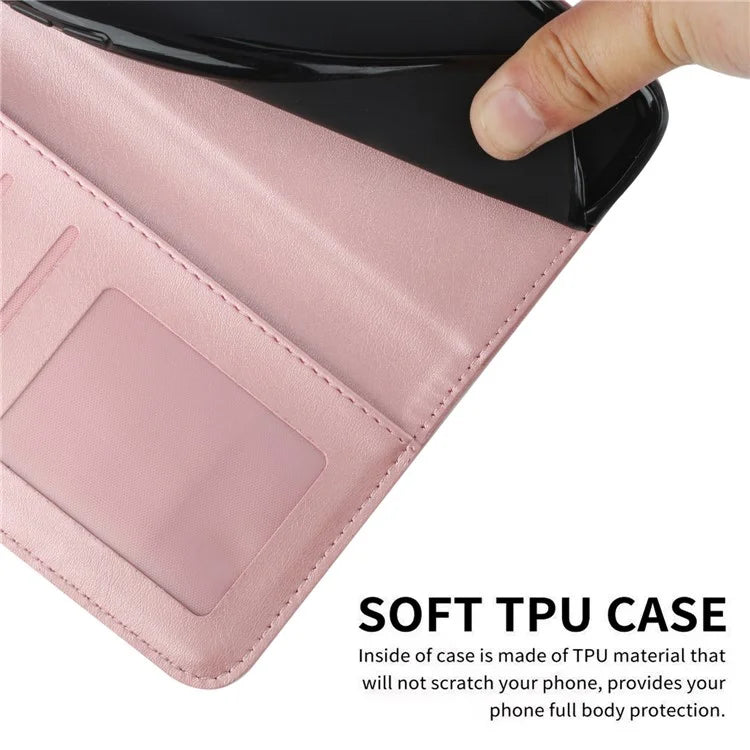 For Xiaomi Redmi Turbo 3 5G / Poco F6 5G Case Calf Texture Magnetic Clasp Leather Phone Cover