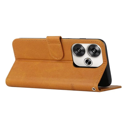 For Xiaomi Redmi Turbo 3 5G / Poco F6 5G Case Calf Texture Magnetic Clasp Leather Phone Cover