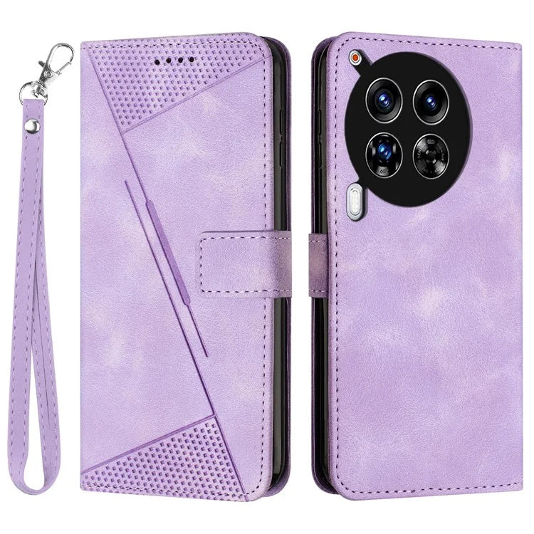 For TECNO Camon 30 4G / 5G Case Wallet PU Leather Triangle Design Phone Cover