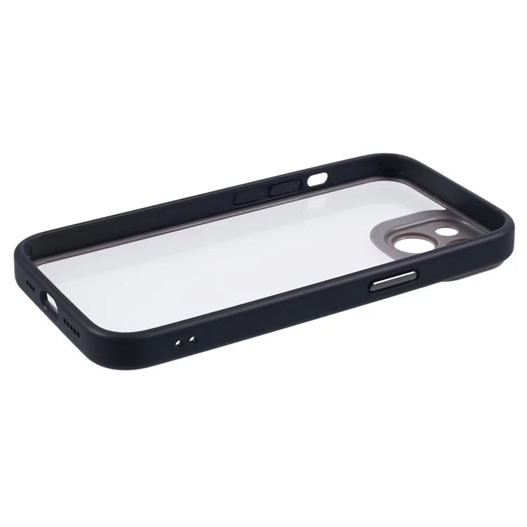 For iPhone 15 Cell Phone Case Precise Lens Cutout TPU+Acrylic Protective Cover