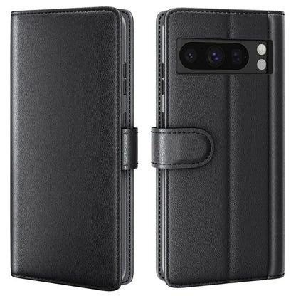 For Google Pixel 8 Pro Case Genuine Split Leather Flip Phone Cover