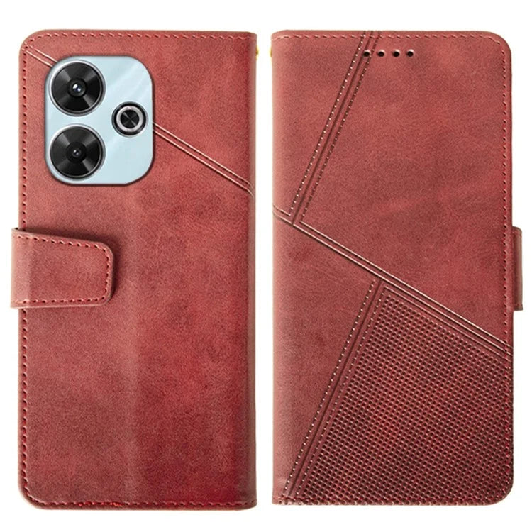 IDEWEI For Xiaomi Redmi 13 4G Case PU Leather Wallet Phone Cover