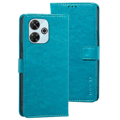 IDEWEI For Xiaomi Redmi 13 4G Case Crazy Horse Texture Flip Leather Phone Cover