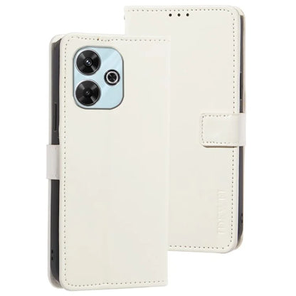 IDEWEI For Xiaomi Redmi 13 4G Case Crazy Horse Texture Flip Leather Phone Cover