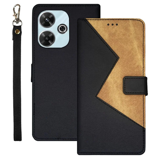 IDEWEI For Xiaomi Redmi 13 4G Case Card Slots Stand Leather Phone Cover