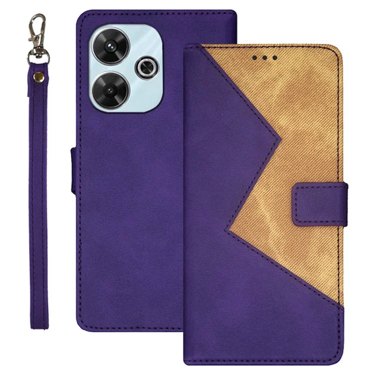 IDEWEI For Xiaomi Redmi 13 4G Case Card Slots Stand Leather Phone Cover