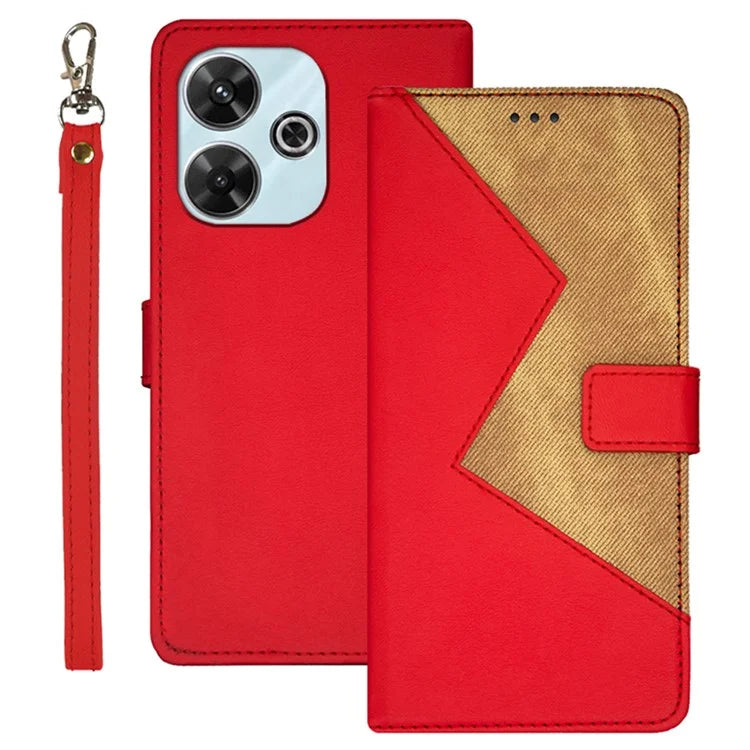 IDEWEI For Xiaomi Redmi 13 4G Case Card Slots Stand Leather Phone Cover