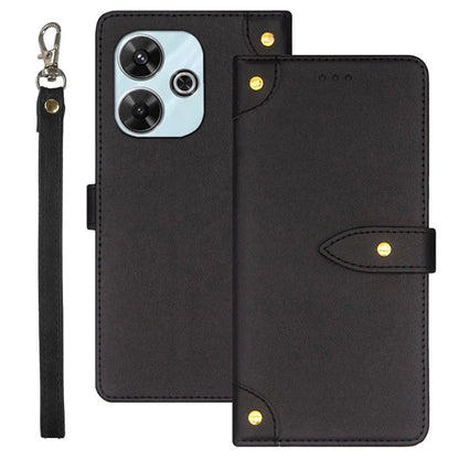 IDEWEI For Xiaomi Redmi 13 4G Case Card Slots Shockproof Flip Leather Phone Cover