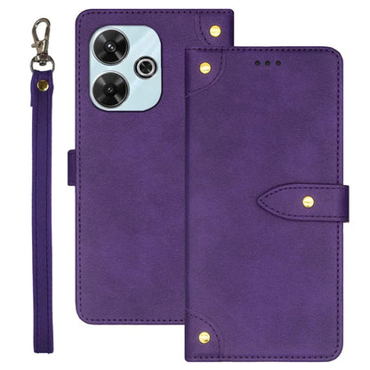 IDEWEI For Xiaomi Redmi 13 4G Case Card Slots Shockproof Flip Leather Phone Cover