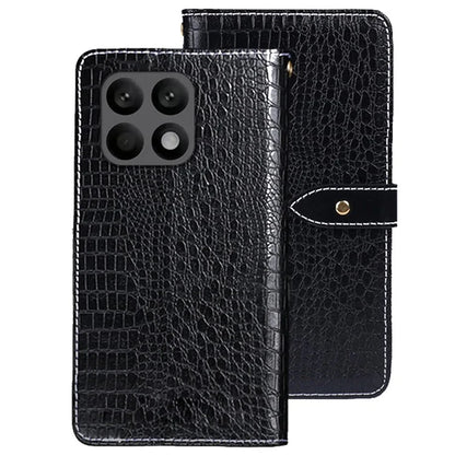 IDEWEI For Xiaomi Poco F6 Pro 5G / Redmi K70 5G / K70 Pro 5G Case Crocodile Texture Leather Phone Cover