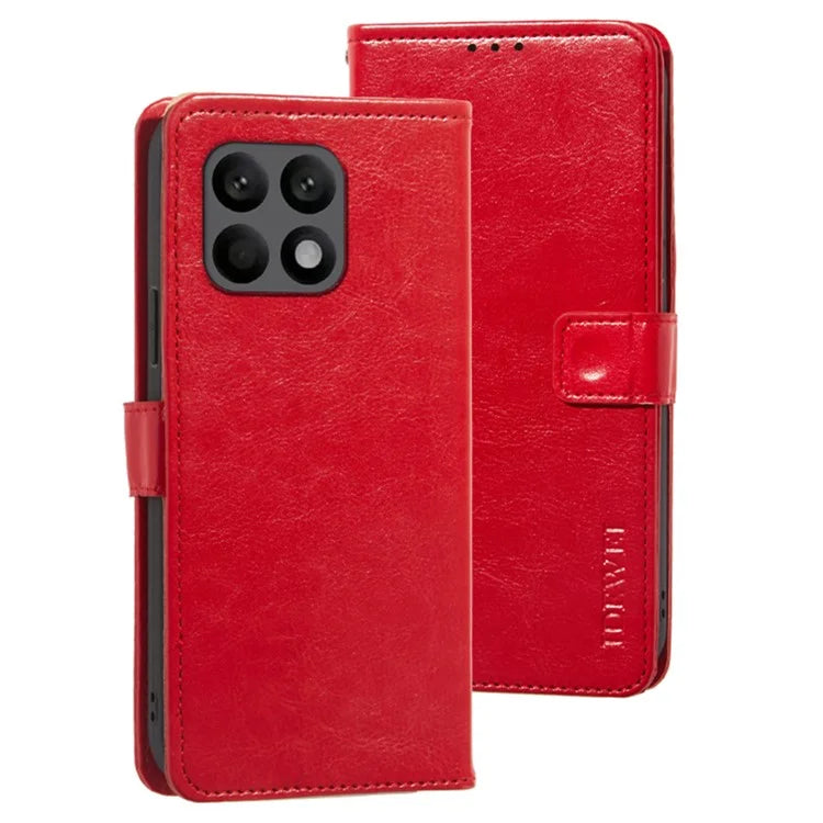 IDEWEI For Xiaomi Poco F6 Pro 5G / Redmi K70 5G / K70 Pro 5G Phone Case Crazy Horse Texture Leather Flip Cover
