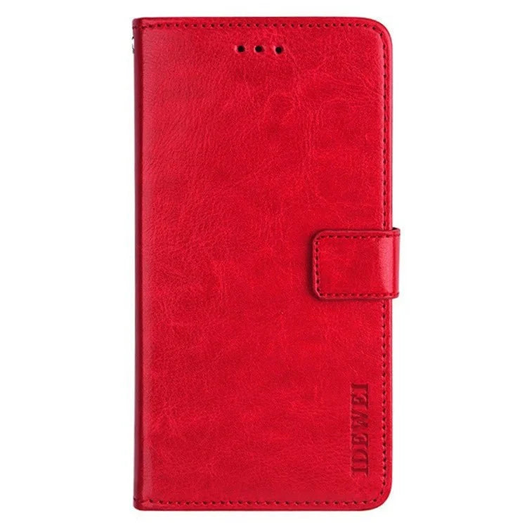 IDEWEI For Xiaomi Poco F6 Pro 5G / Redmi K70 5G / K70 Pro 5G Phone Case Crazy Horse Texture Leather Flip Cover
