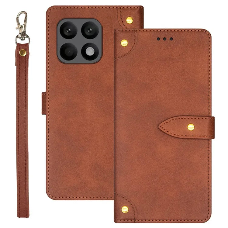 IDEWEI For Xiaomi Poco F6 Pro 5G / Redmi K70 5G / K70 Pro 5G Case Card Slots Leather Phone Cover