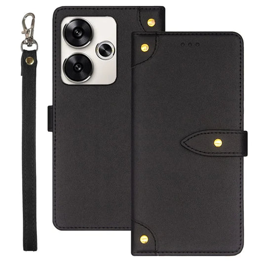 IDEWEI For Xiaomi Poco F6 5G / Redmi Turbo 3 5G Case Leather Phone Cover with Viewing Stand