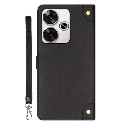 IDEWEI For Xiaomi Poco F6 5G / Redmi Turbo 3 5G Case Leather Phone Cover with Viewing Stand