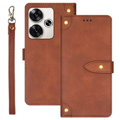 IDEWEI For Xiaomi Poco F6 5G / Redmi Turbo 3 5G Case Leather Phone Cover with Viewing Stand