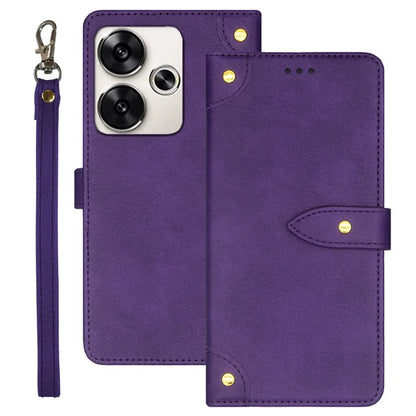 IDEWEI For Xiaomi Poco F6 5G / Redmi Turbo 3 5G Case Leather Phone Cover with Viewing Stand