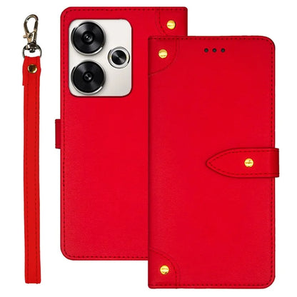 IDEWEI For Xiaomi Poco F6 5G / Redmi Turbo 3 5G Case Leather Phone Cover with Viewing Stand