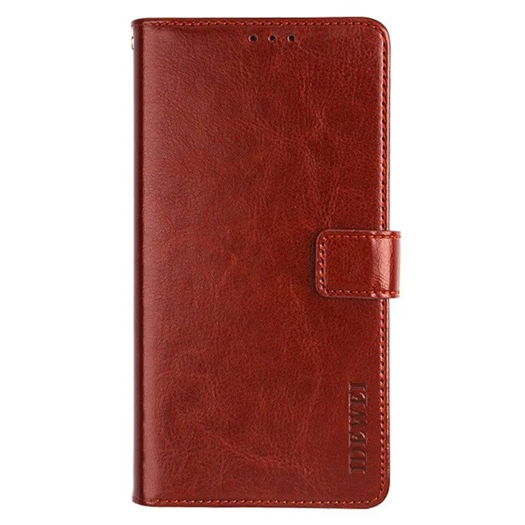 IDEWEI For Xiaomi Poco F6 5G / Redmi Turbo 3 5G Case Crazy Horse Texture Leather Flip Phone Cover