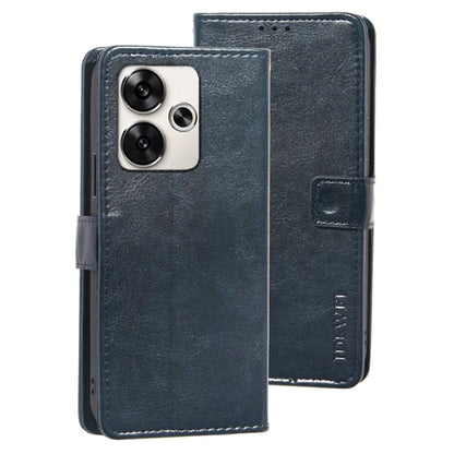 IDEWEI For Xiaomi Poco F6 5G / Redmi Turbo 3 5G Case Crazy Horse Texture Leather Flip Phone Cover
