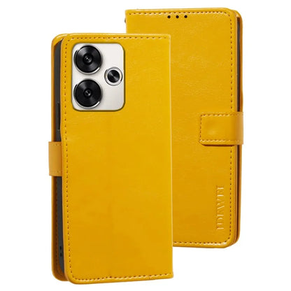 IDEWEI For Xiaomi Poco F6 5G / Redmi Turbo 3 5G Case Crazy Horse Texture Leather Flip Phone Cover