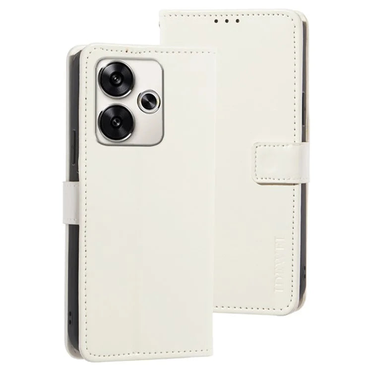 IDEWEI For Xiaomi Poco F6 5G / Redmi Turbo 3 5G Case Crazy Horse Texture Leather Flip Phone Cover
