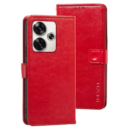 IDEWEI For Xiaomi Poco F6 5G / Redmi Turbo 3 5G Case Crazy Horse Texture Leather Flip Phone Cover