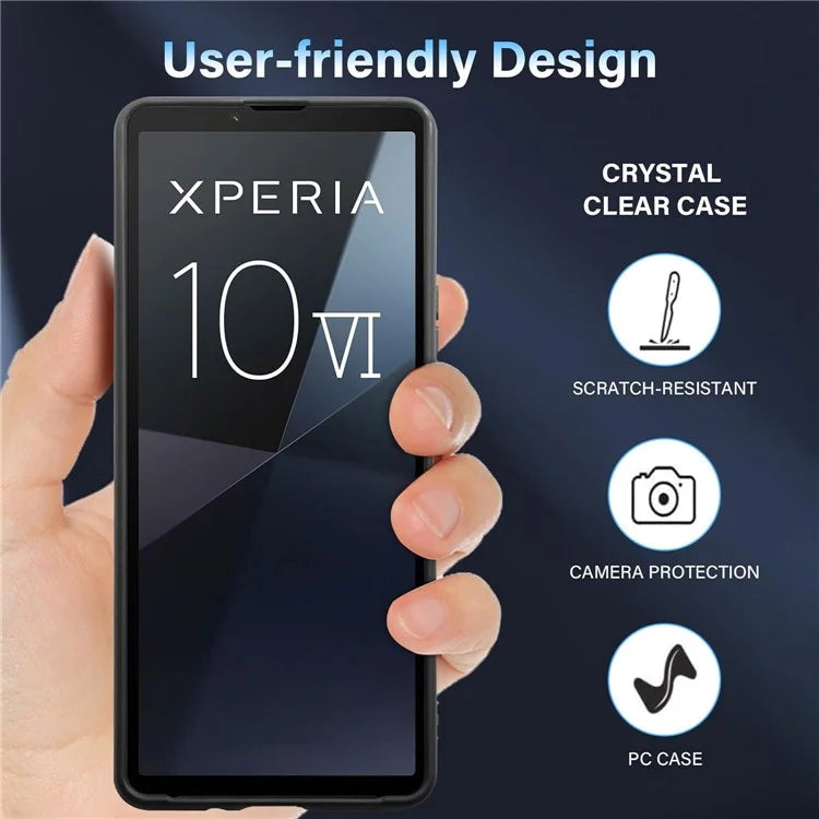 For Sony Xperia 10 VI Case Matte Back Slim TPU Phone Cover