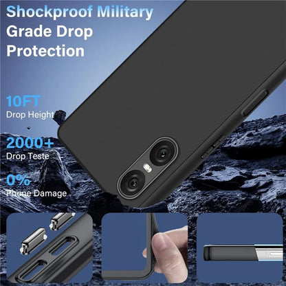 For Sony Xperia 10 VI Case Matte Back Slim TPU Phone Cover